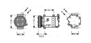 CNK242 Kompresor, klimatizace AVA QUALITY COOLING