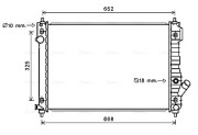 CT2049 Chladič, chlazení motoru AVA QUALITY COOLING