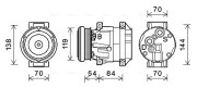 CTAK055 Kompresor, klimatizace AVA QUALITY COOLING