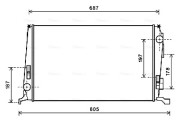 DAA2005 Chladič, chlazení motoru AVA QUALITY COOLING