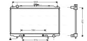 DN2189 Chladič, chlazení motoru AVA QUALITY COOLING