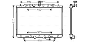 DN2291 Chladič, chlazení motoru AVA QUALITY COOLING