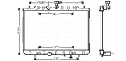 DN2292 Chladič, chlazení motoru AVA QUALITY COOLING