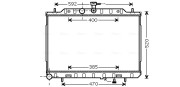 DN2294 Chladič, chlazení motoru AVA QUALITY COOLING