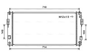 DN2391 Chladič, chlazení motoru AVA QUALITY COOLING