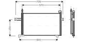 DN5194 Kondenzátor, klimatizace AVA QUALITY COOLING