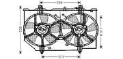 DN7513 Větrák, chlazení motoru AVA QUALITY COOLING