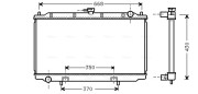 DNA2181 Chladič, chlazení motoru AVA QUALITY COOLING