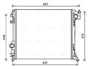 DNA2416 Chladič, chlazení motoru AVA QUALITY COOLING