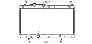 DU2033 Chladič, chlazení motoru AVA QUALITY COOLING
