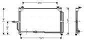 DW5028 Kondenzátor, klimatizace AVA QUALITY COOLING