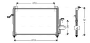 DW5045 Kondenzátor, klimatizace AVA QUALITY COOLING