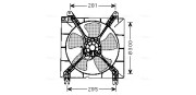 DW7507 Větrák, chlazení motoru AVA QUALITY COOLING