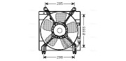 DW7509 Větrák, chlazení motoru AVA QUALITY COOLING