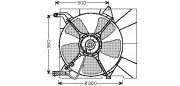 DW7514 Větrák, chlazení motoru AVA QUALITY COOLING