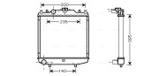 DWA2051 Chladič, chlazení motoru AVA QUALITY COOLING