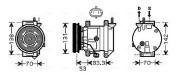 DWAK080 Kompresor, klimatizace AVA QUALITY COOLING