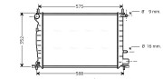 FD2219 Chladič, chlazení motoru AVA QUALITY COOLING