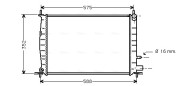 FD2220 Chladič, chlazení motoru AVA QUALITY COOLING