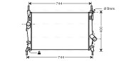 FD2403 Chladič, chlazení motoru AVA QUALITY COOLING