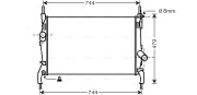 FD2404 Chladič, chlazení motoru AVA QUALITY COOLING