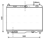 FD2442 Chladič, chlazení motoru AVA QUALITY COOLING