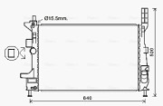 FD2602 Chladič, chlazení motoru AVA QUALITY COOLING