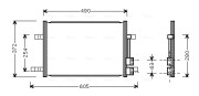 FD5327 Kondenzátor, klimatizace AVA QUALITY COOLING