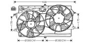 FD7510 Větrák, chlazení motoru AVA QUALITY COOLING