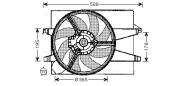 FD7542 Větrák, chlazení motoru AVA QUALITY COOLING