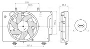 FD7709 Větrák, chlazení motoru AVA QUALITY COOLING