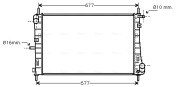 FDA2338 Chladič, chlazení motoru AVA QUALITY COOLING
