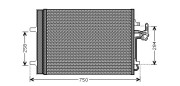 FDA5427D Kondenzátor, klimatizace AVA QUALITY COOLING