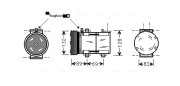 FDAK290 Kompresor, klimatizace AVA QUALITY COOLING