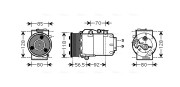 FDAK394 Kompresor, klimatizace AVA QUALITY COOLING