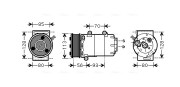 FDAK416 Kompresor, klimatizace AVA QUALITY COOLING