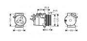 FDAK433 Kompresor, klimatizace AVA QUALITY COOLING