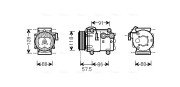 FDAK451 Kompresor, klimatizace AVA QUALITY COOLING