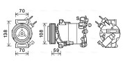 FDAK586 Kompresor, klimatizace AVA QUALITY COOLING