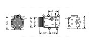 FDK419 Kompresor, klimatizace AVA QUALITY COOLING