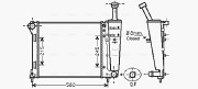 FTA2345 Chladič, chlazení motoru AVA QUALITY COOLING