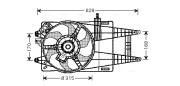 FT7524 Větrák, chlazení motoru AVA QUALITY COOLING