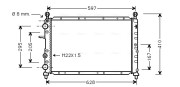 FTA2096 Chladič, chlazení motoru AVA QUALITY COOLING