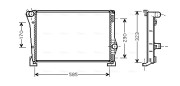 FTA2279 Chladič, chlazení motoru AVA QUALITY COOLING