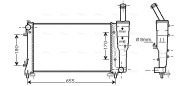 FTA2297 Chladič, chlazení motoru AVA QUALITY COOLING