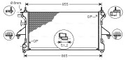 FTA2399 Chladič, chlazení motoru AVA QUALITY COOLING