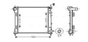 FTA2403 Chladič, chlazení motoru AVA QUALITY COOLING