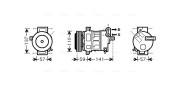 FTAK333 Kompresor, klimatizace AVA QUALITY COOLING