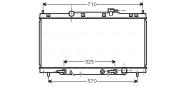 HD2163 Chladič, chlazení motoru AVA QUALITY COOLING