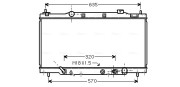 HD2166 Chladič, chlazení motoru AVA QUALITY COOLING